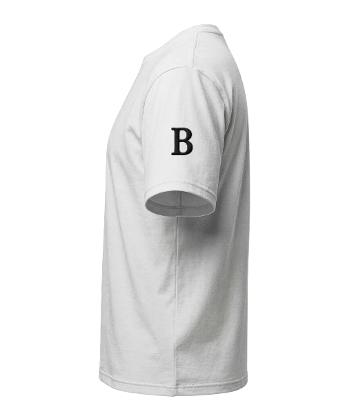 Unisex regular-fit Bonheur T-shirt made of 180 GSM fabric, featuring a simple crew neck and plain design.